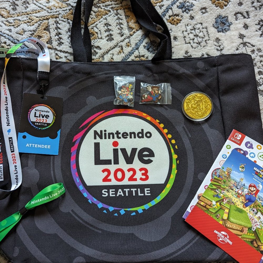 Nintendo Live 2023 Seattle Convention Exclusive Swag